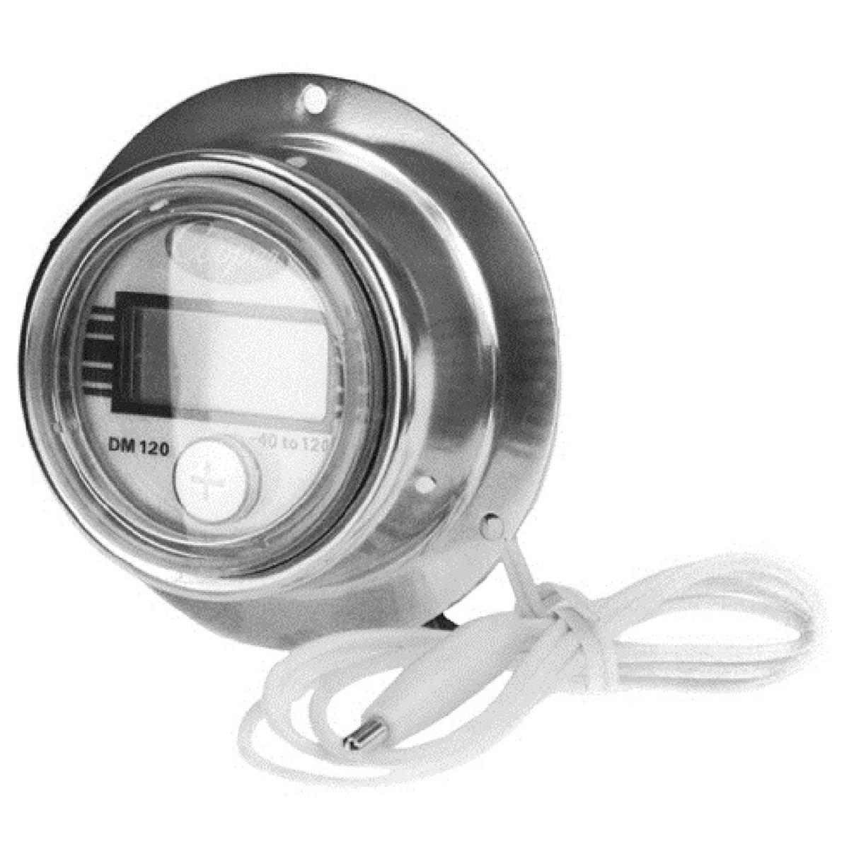 AllPoints CPDM120S Width 5 1/4 Inch Refrigerator Thermometer Remote Sensor Stainless Steel