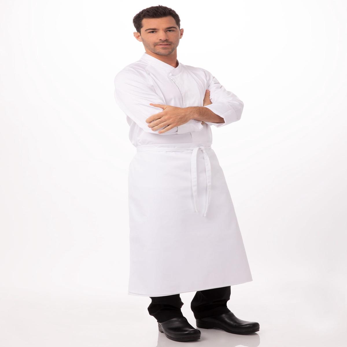 APRON LONG FOUR- WAY 32″ X 28″ WHITE