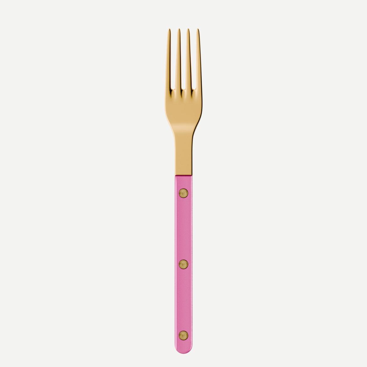 Bistrot Gold color Pearly, Pink – Dinner fork