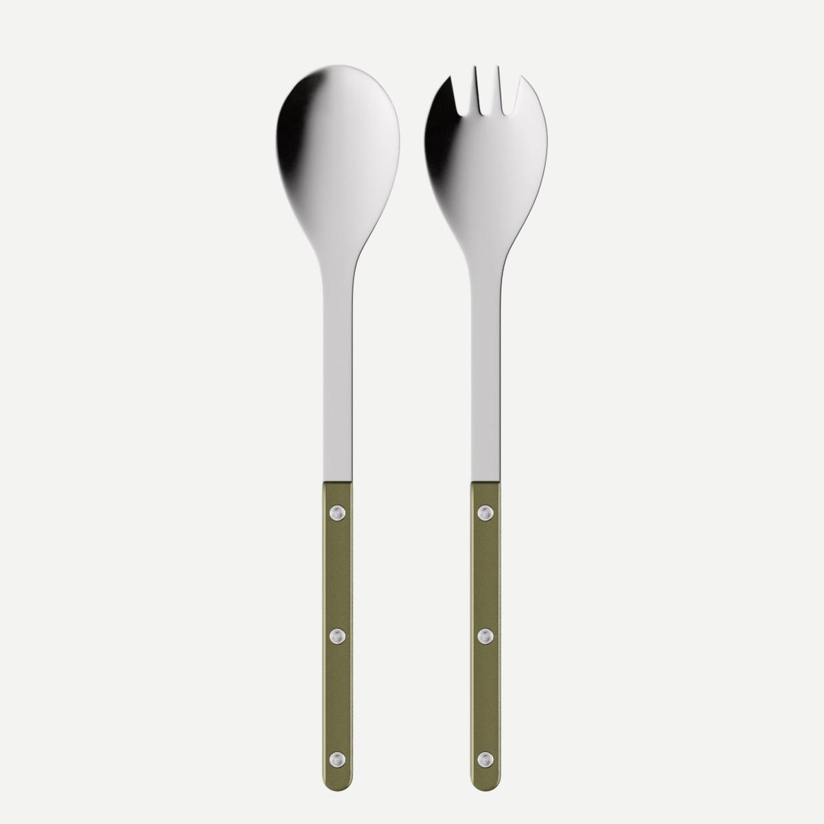 Bistrot Pearly, Olive – Salad cutlery set