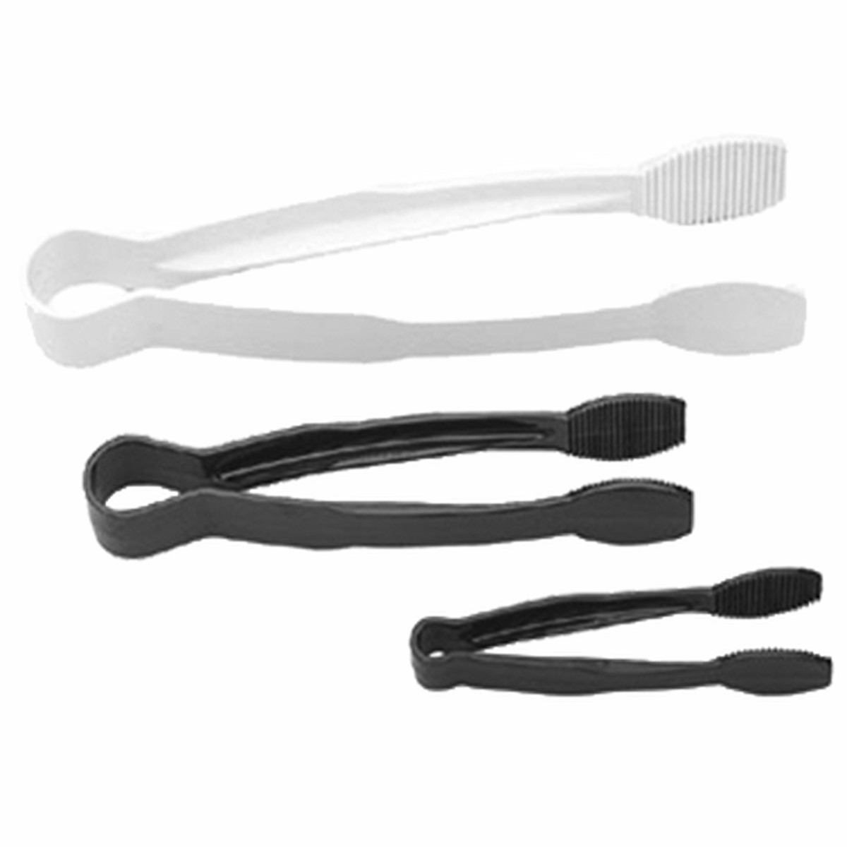 Cambro TG6110 6″ Scallop Grip (Lugano Tong), Black, NSF