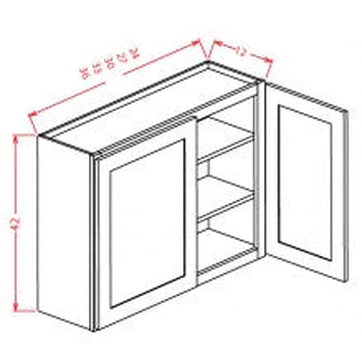 Casselberry Antique White 27″ W x 36″ H Wall Cabinet Pre-Assembled