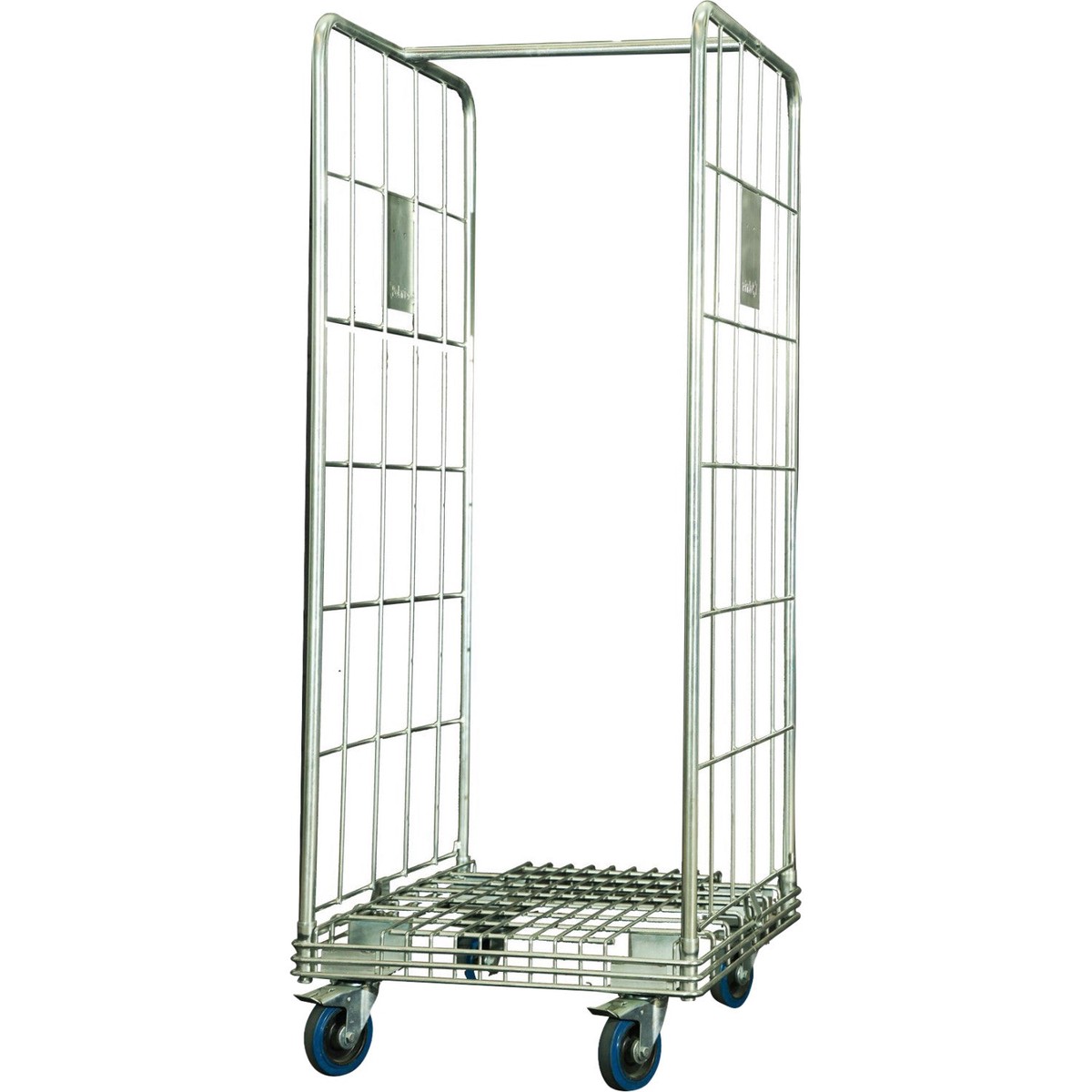 Commercial 2 Sided Roll Cage Trolley Zinc Plated Steel 360kg Capacity 680x900x1720mm | Bhk01