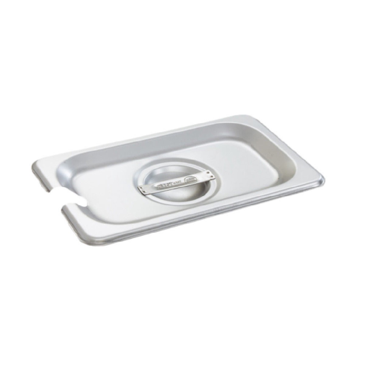 Crestware 5190S 1/9 size notched steam table pan cover with handle 18/8 stainless steel