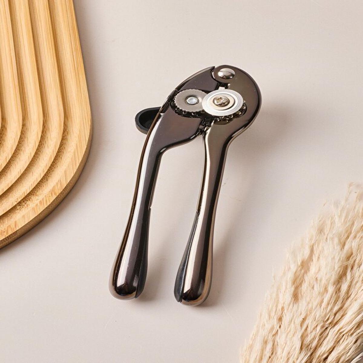 Durable Smoked Can Opener – 17 cm Stainless Steel Kitchen Tool