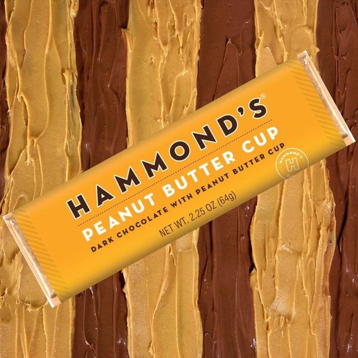 Hammond’s Candies – Peanut Butter Cup Dark Chocolate Candy Bar