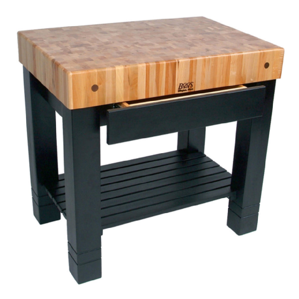 John Boos HMST36245 36 Inch Butcher Block with End Grain Maple and Oil Finish
