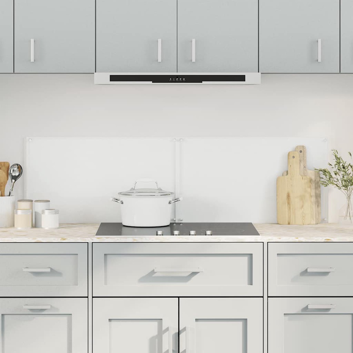 Kitchen Backsplashes 2 pcs Transparent 70×60 cm Tempered Glass