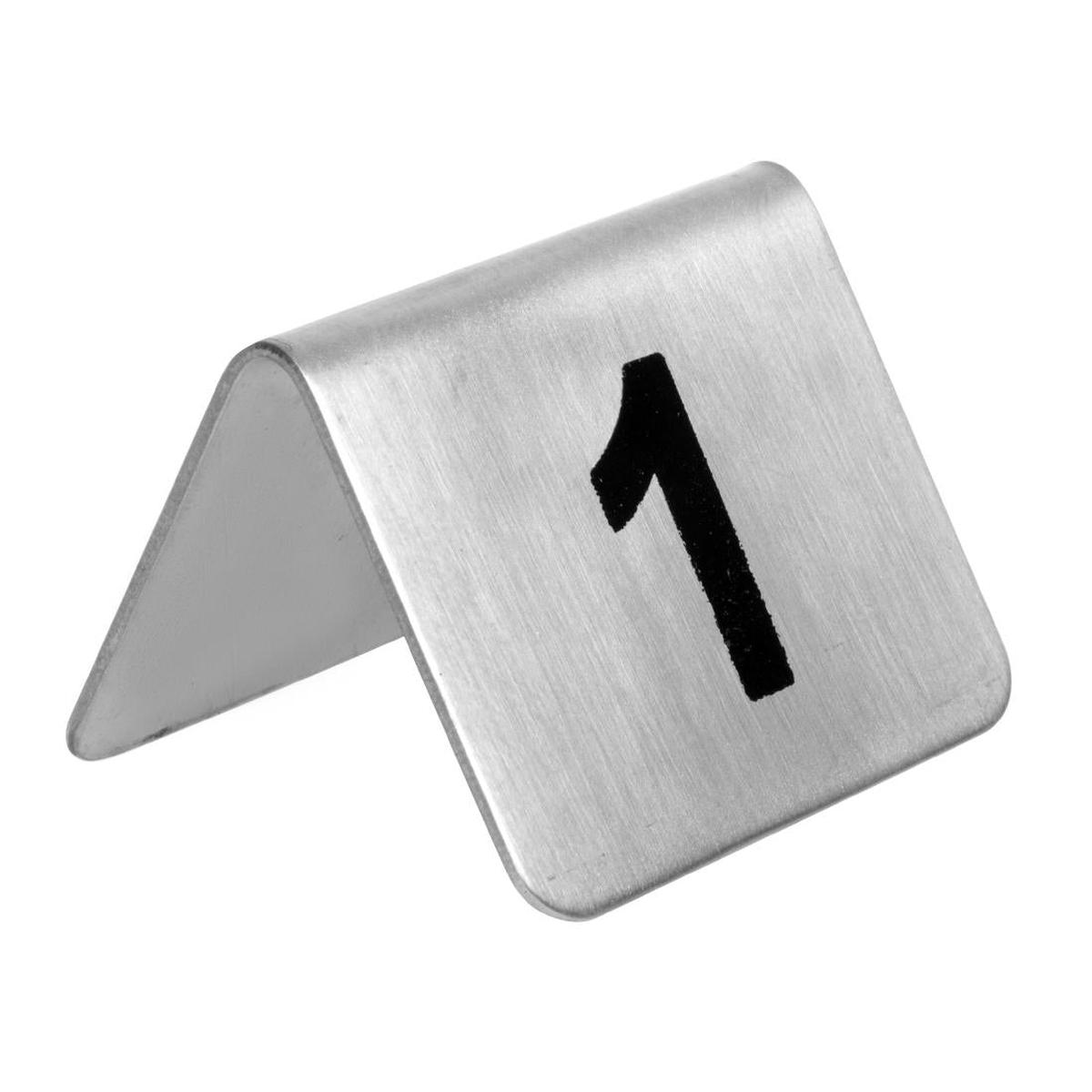 Olympia Stainless Steel Table Numbers 1-10 (10 Pack) (Pack of 10) PAS-U046