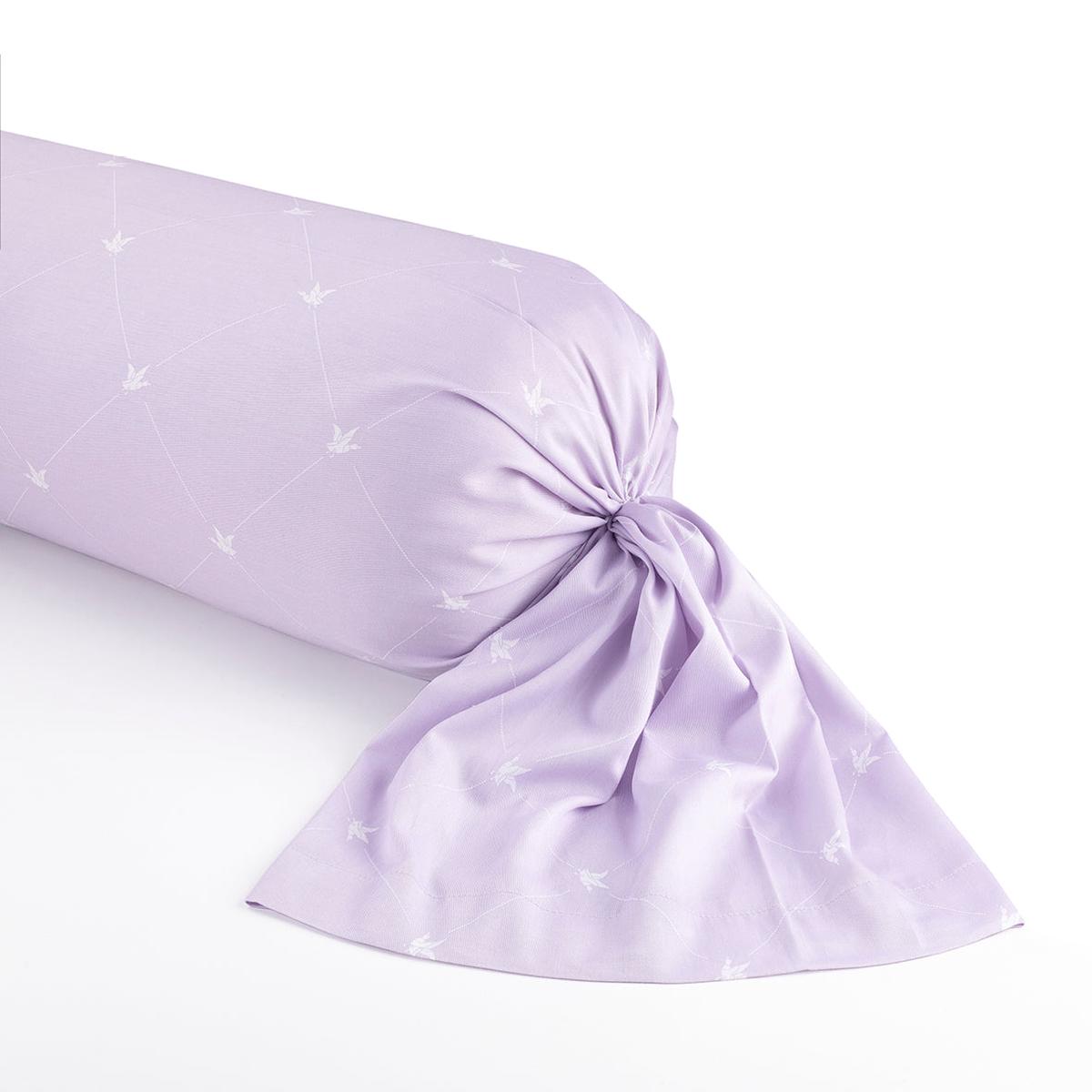 Pillowcase(s) cotton satin – Canards Lilac – 43 x 210 cm