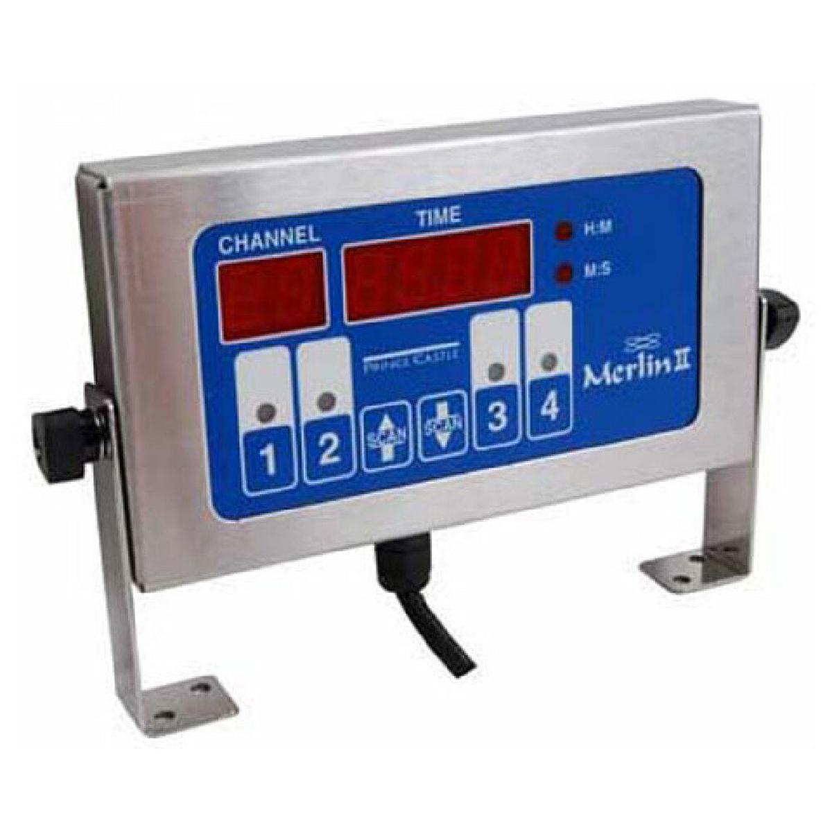 Prince Castle PC740T4 15 Inch 4 Channel Electronic Timer with Cord and Mounting Hardware