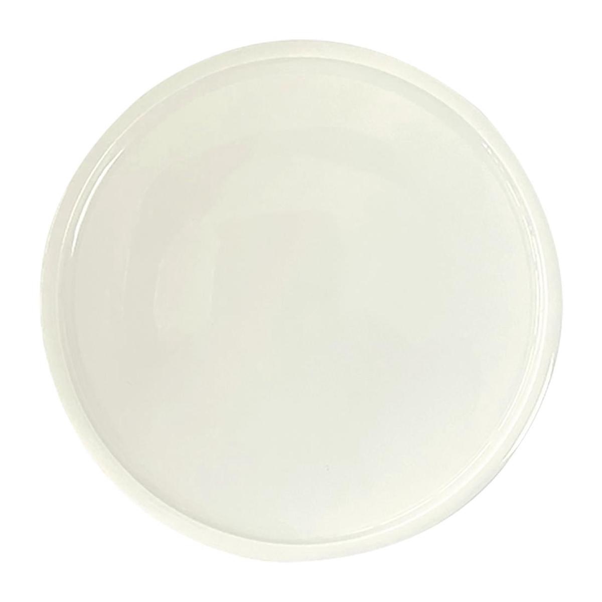 Rakstone Ease Flat Coupe Plates Ivory 240mm (12 Pack) PAS-FW157