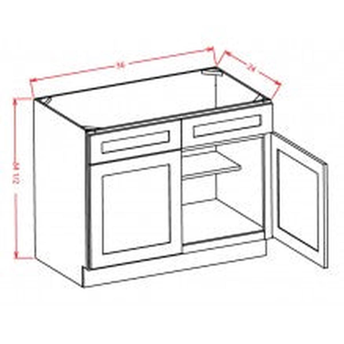 Rigby White Shaker 24" Sink Base
