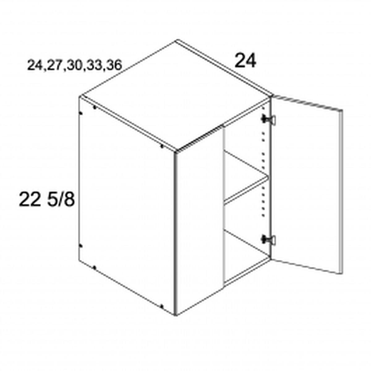 Riviera Oyster Shell 36″W x 22 5/8″H x 24″D Two Door Wall