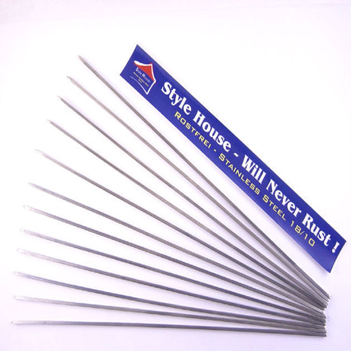 Stainless Steel Skewers 60×0.5 cm