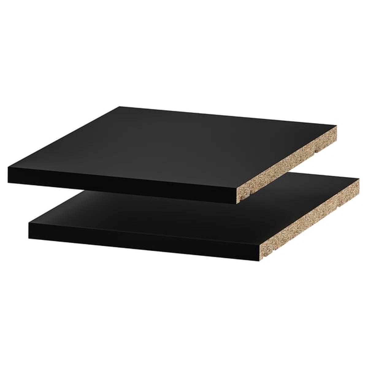 UTRUSTA shelf, black-grey, 30×37 cm, 2 pack
