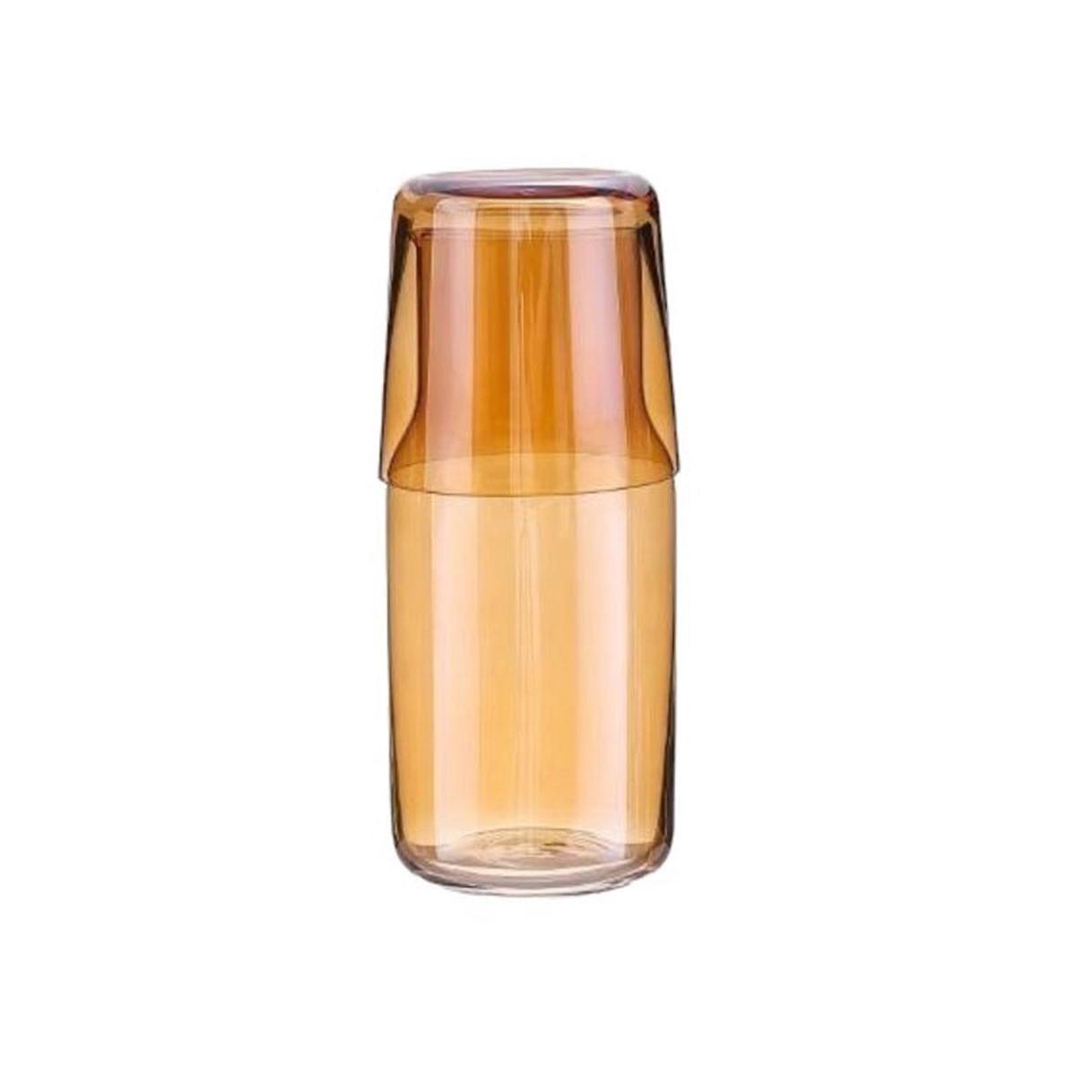 Water Carafe Glass Cup 700Ml – Orange