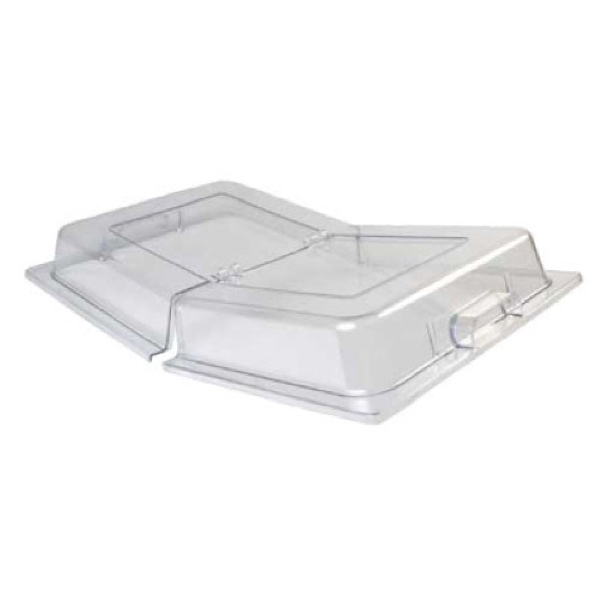 Winco C-DPFH 21 Inch Dome Cover Hinged Polycarbonate NSF Approved with Secure Closure