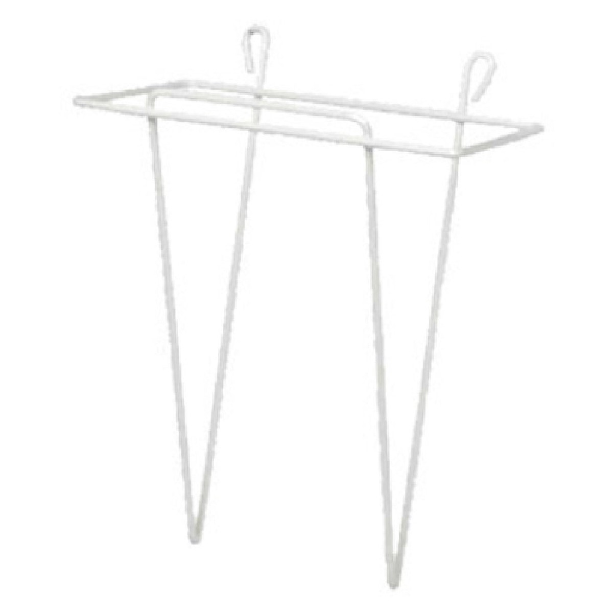 Winco WHW-7 7 Inch Wall Mounted Scoop Holder with Epoxy Coated Wire