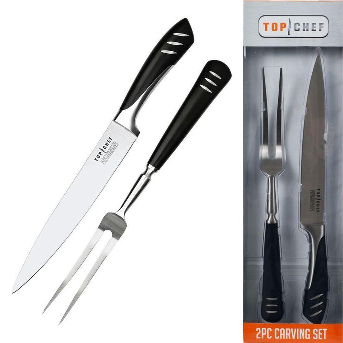 2-Piece Stainless Steel Carving Set