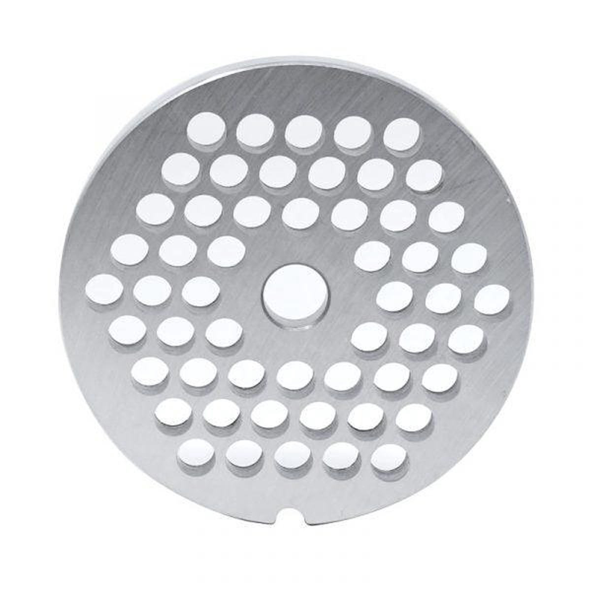 #32 Stainless Steel Hubless Machine Plate with Single Notch - 3-15/16" Diameter, 5/16" Hole Size - 11230