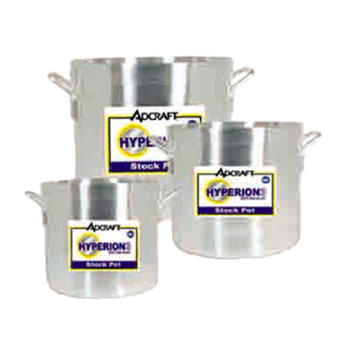 Admiral Craft H3-SP12 12 Quart Stock Pot Without Cover Aluminum Reinforced Rim