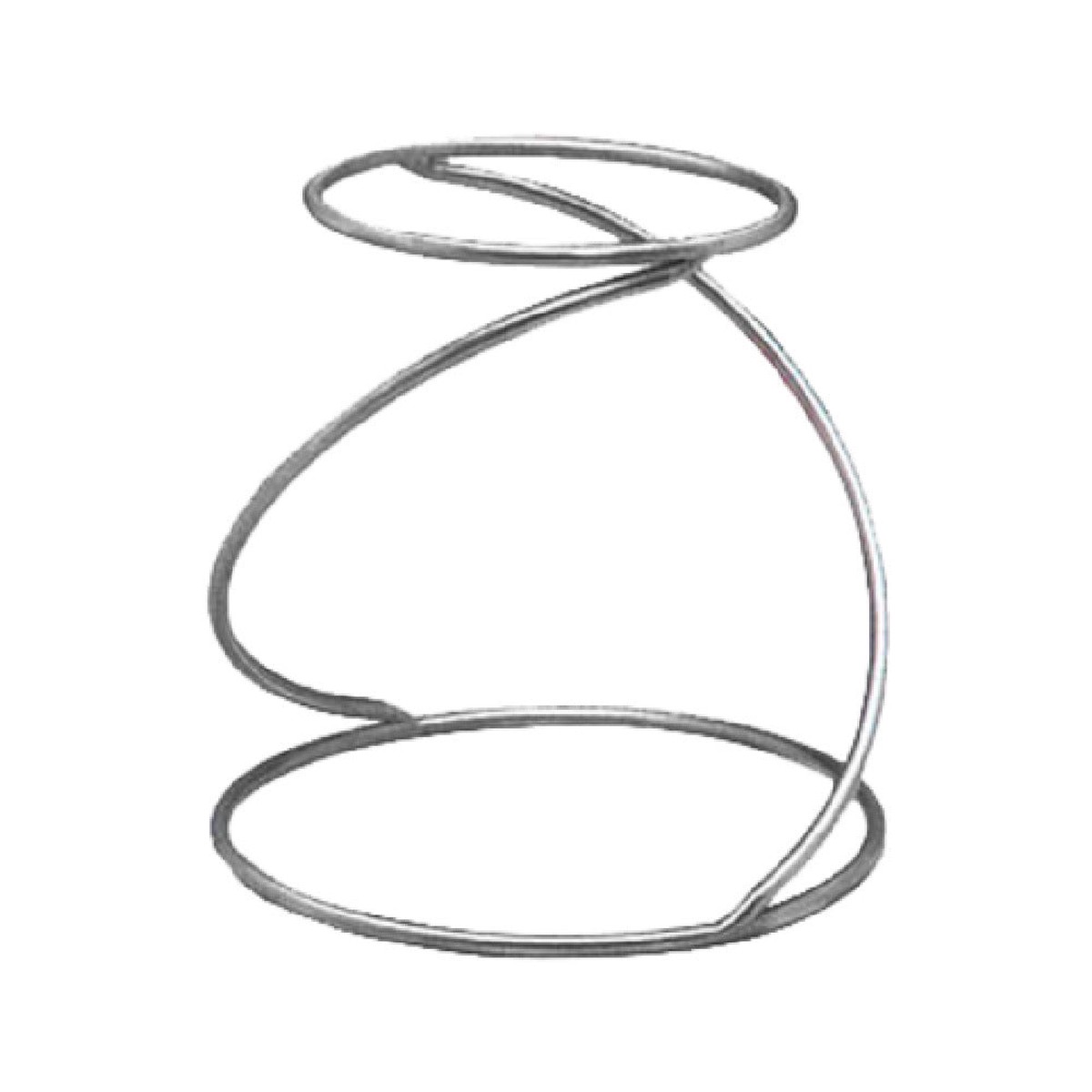 American Metalcraft SSUS1 7 Inch Diameter Round Pizza Stand Stainless Steel with Swirl Design