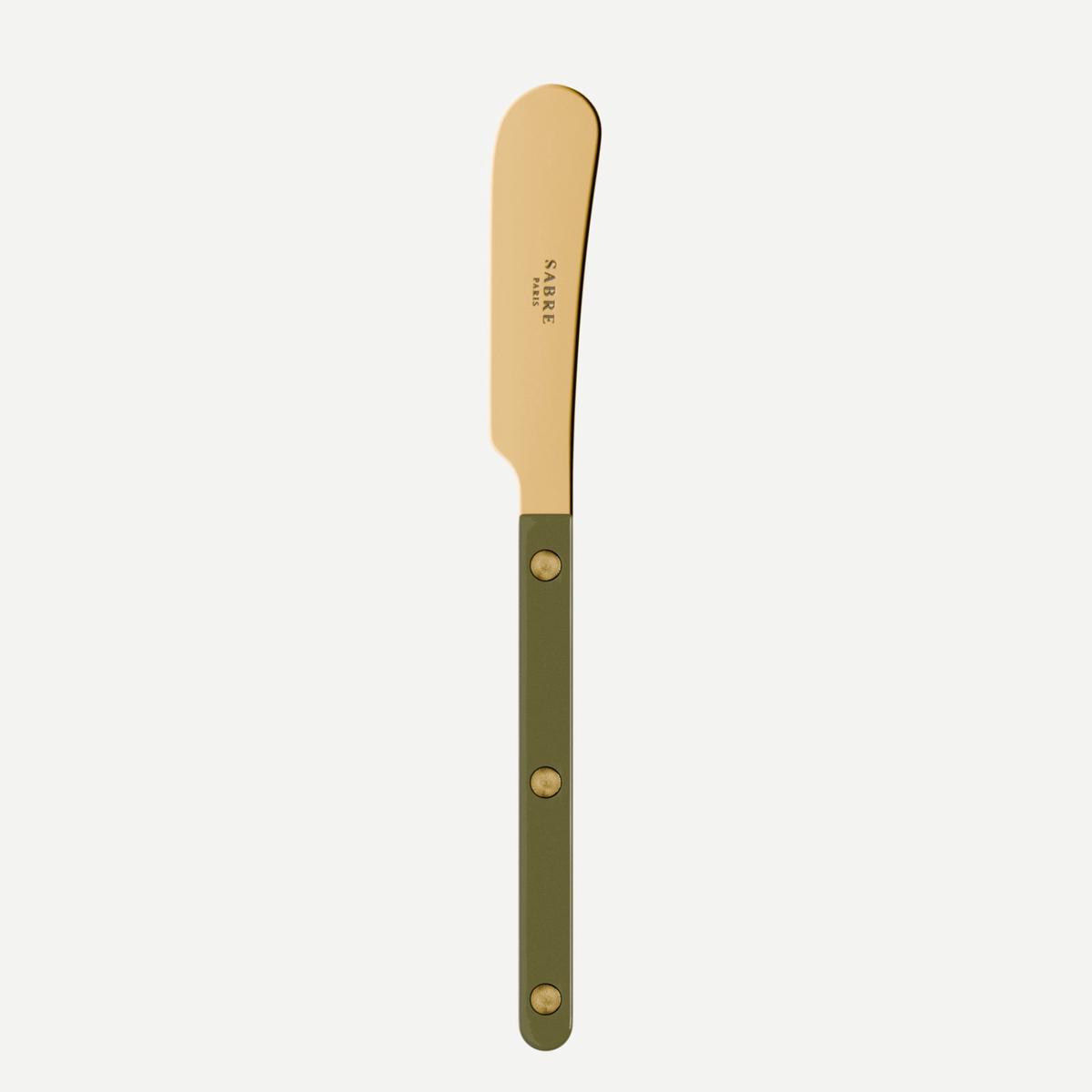 Bistrot Gold color Solid, Green fern – Butter spreader