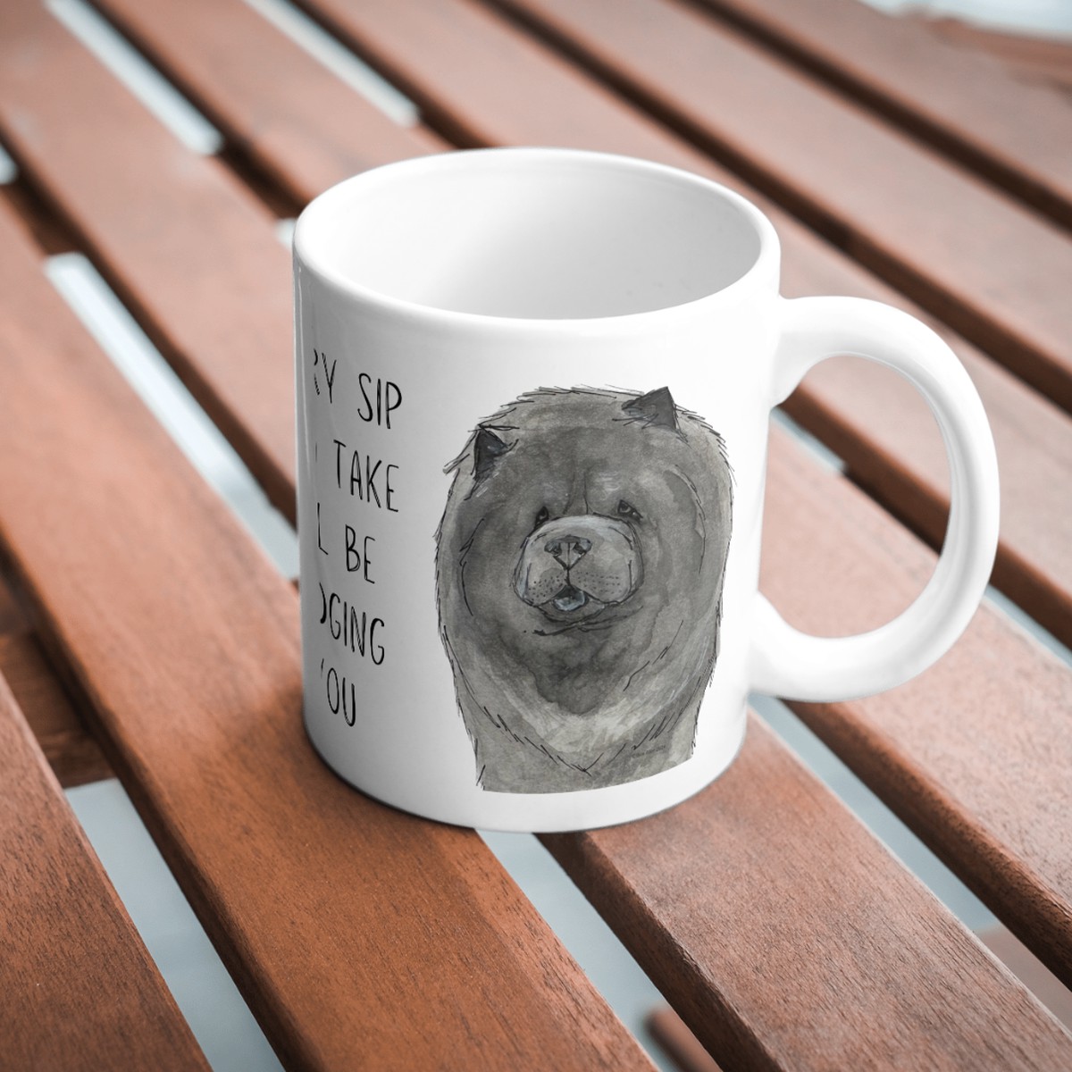 Blue Chow Chow Mug Perfect for Dog Lovers and Coffee Enthusiasts!