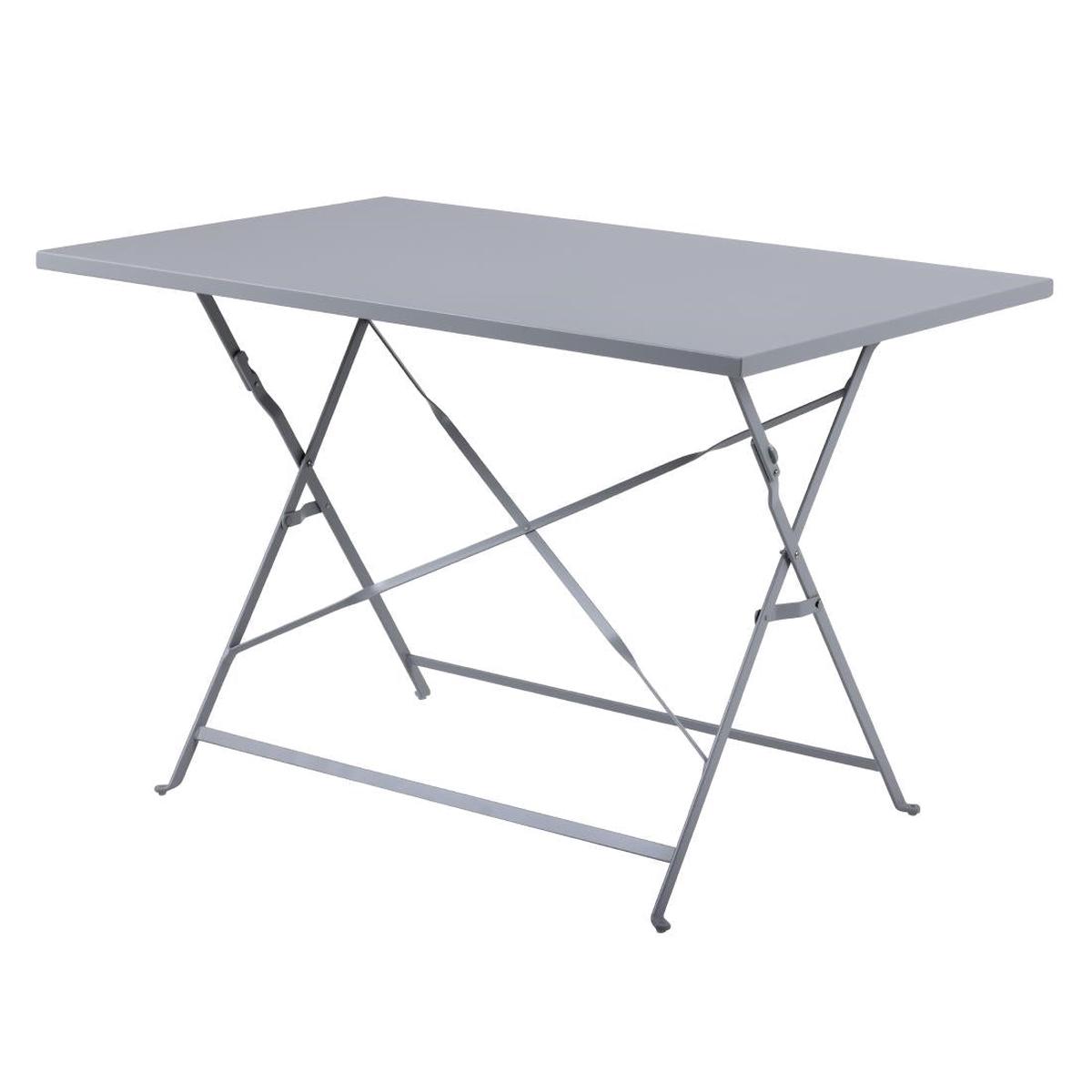 Bolero Perth Grey Pavement Style Folding Table 1100x700mm – CH969