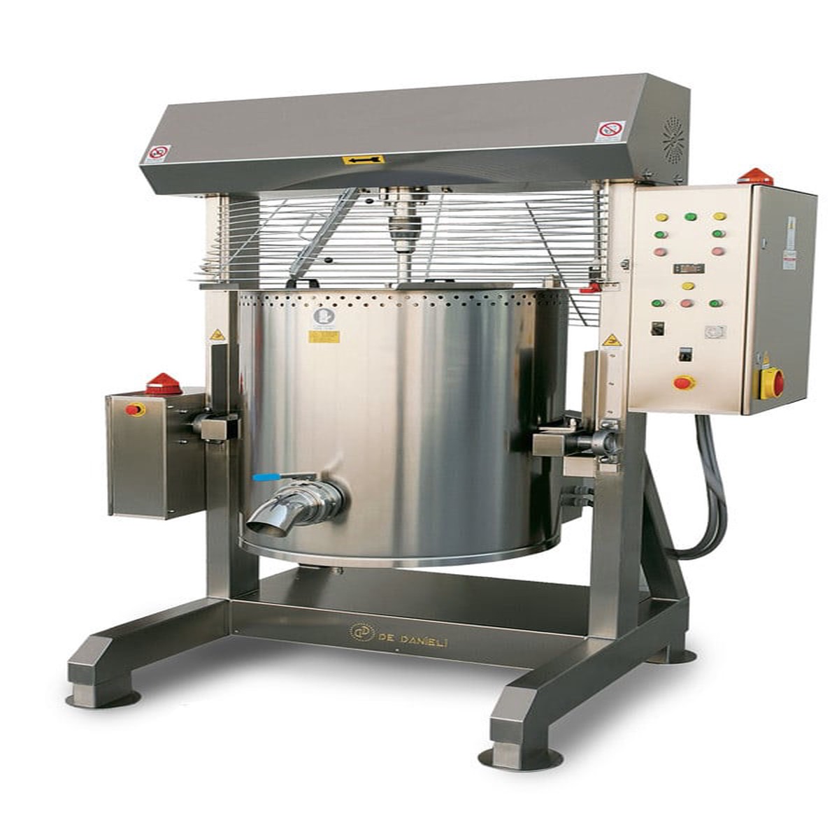De Danieli C5002EI – 500 Ltrs Electric High temperature Indirect heat tilting kettle with stirer for medium density products