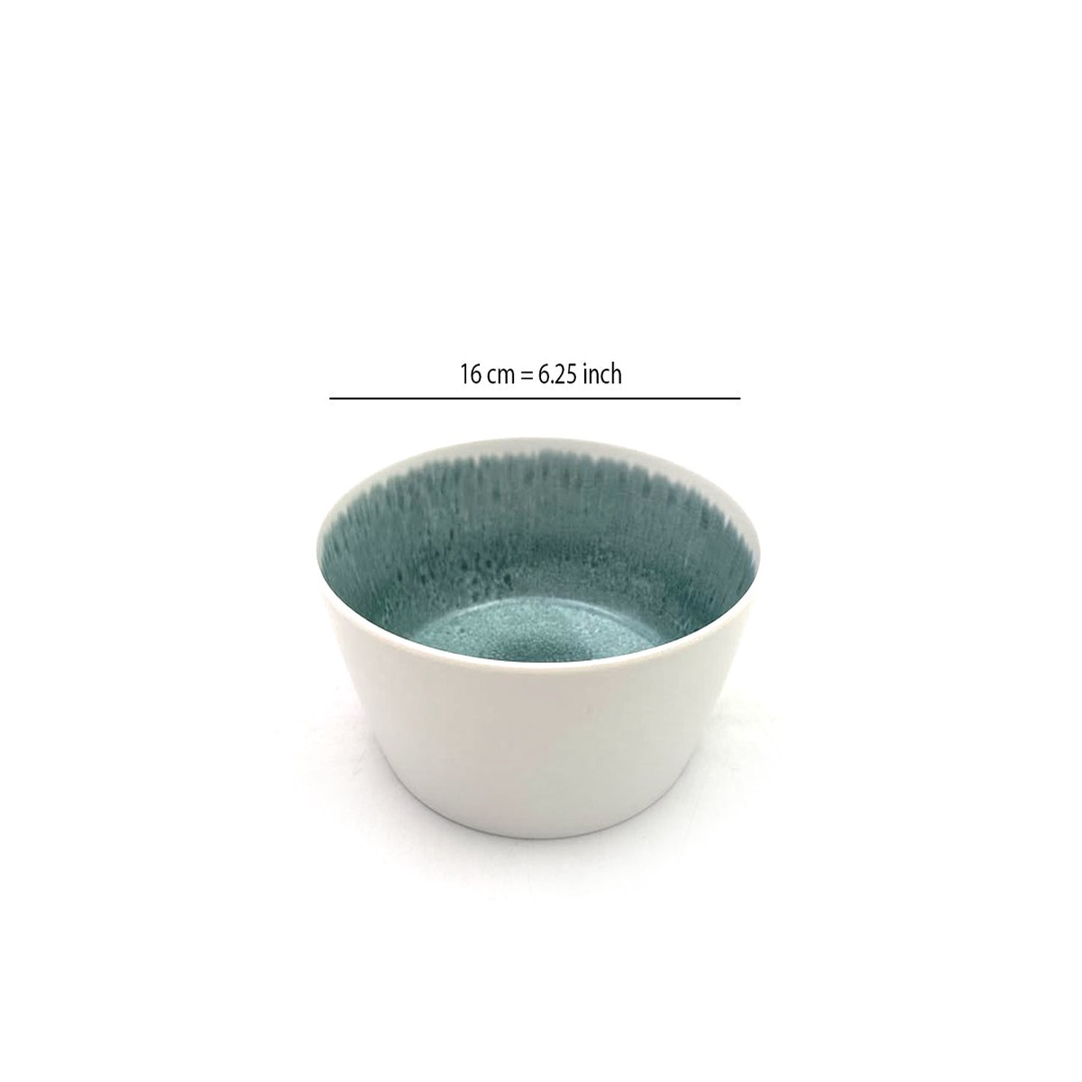 Green Marble Melamine Large Round Bowl 6.25 inch X6