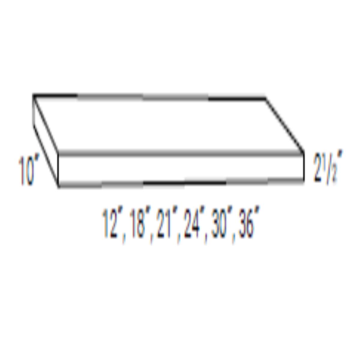 Rustic Shaker Slab 18″ Floating Shelf