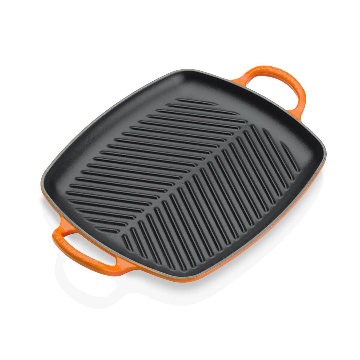 Shallow Cast Iron Rectangular Grill 30cm – Volcanic