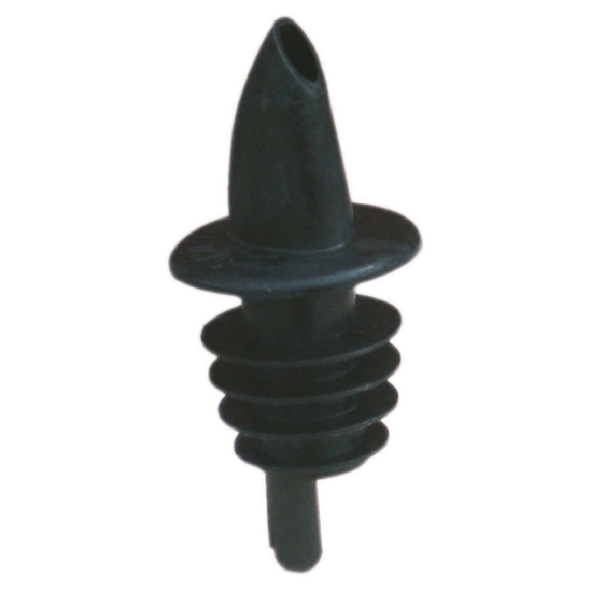 Spill-Stop 350-08 Liquor Pourer Black Flexible Plastic with Leak Resistant