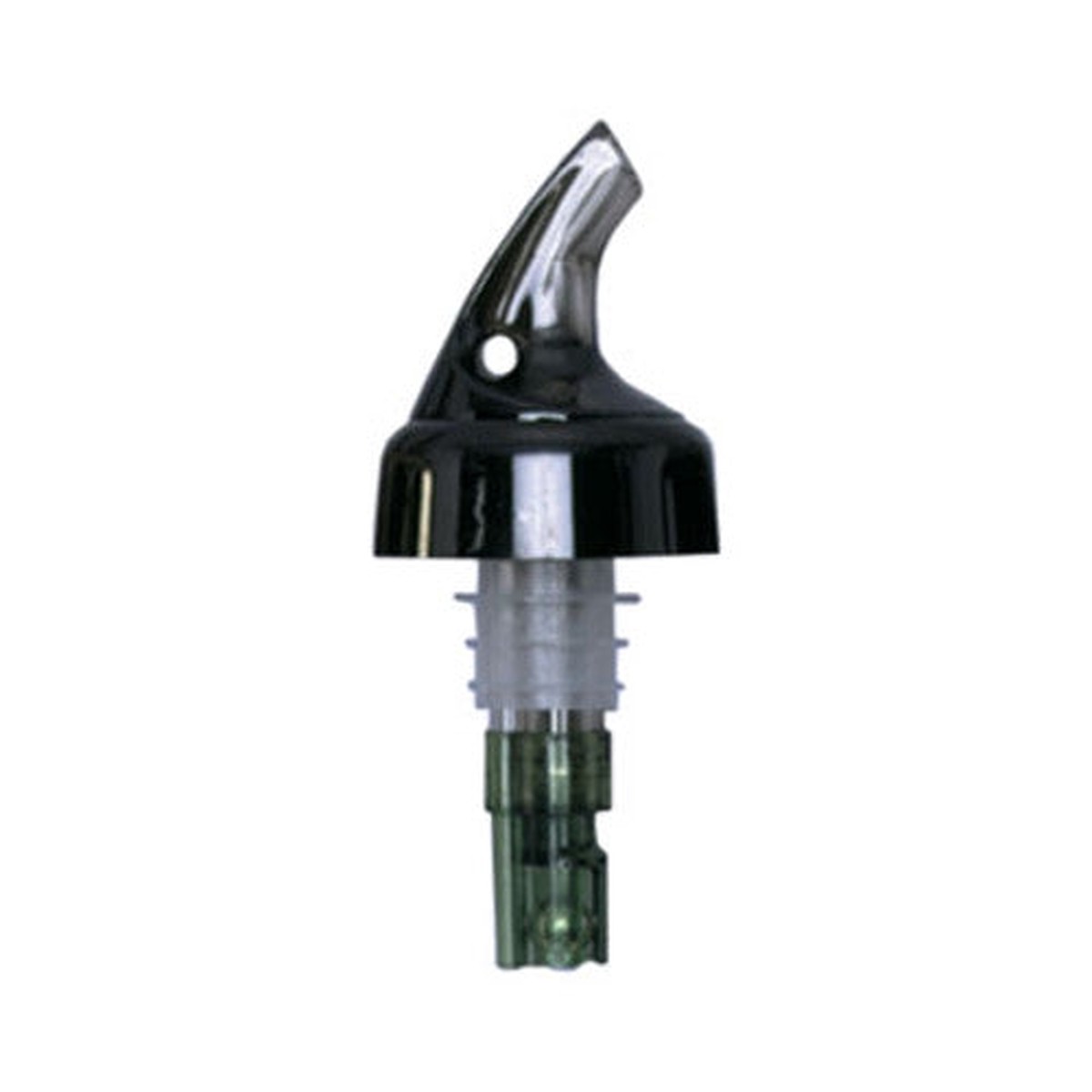 Spill Stop 386-24 Posi Pour 1 Oz Smoke Black Plastic Liquor Pourer