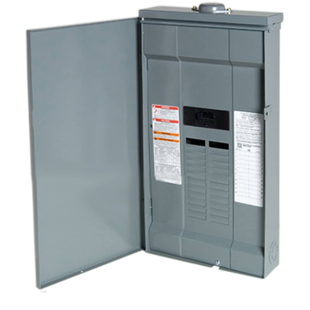 Square D QO 100-Amp 24-Space 24-Circuit Outdoor Convertible Plug-On Neutral Load Center – QO24M100PRB
