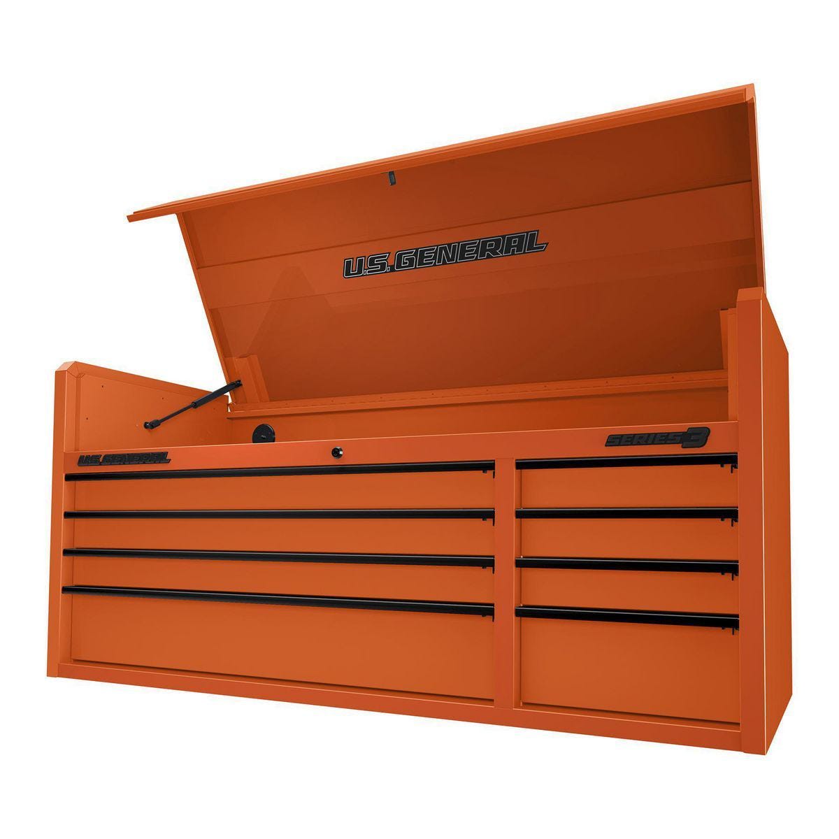 U.S. GENERAL 56 in. x 22 in. Top Chest, Series 3, Orange