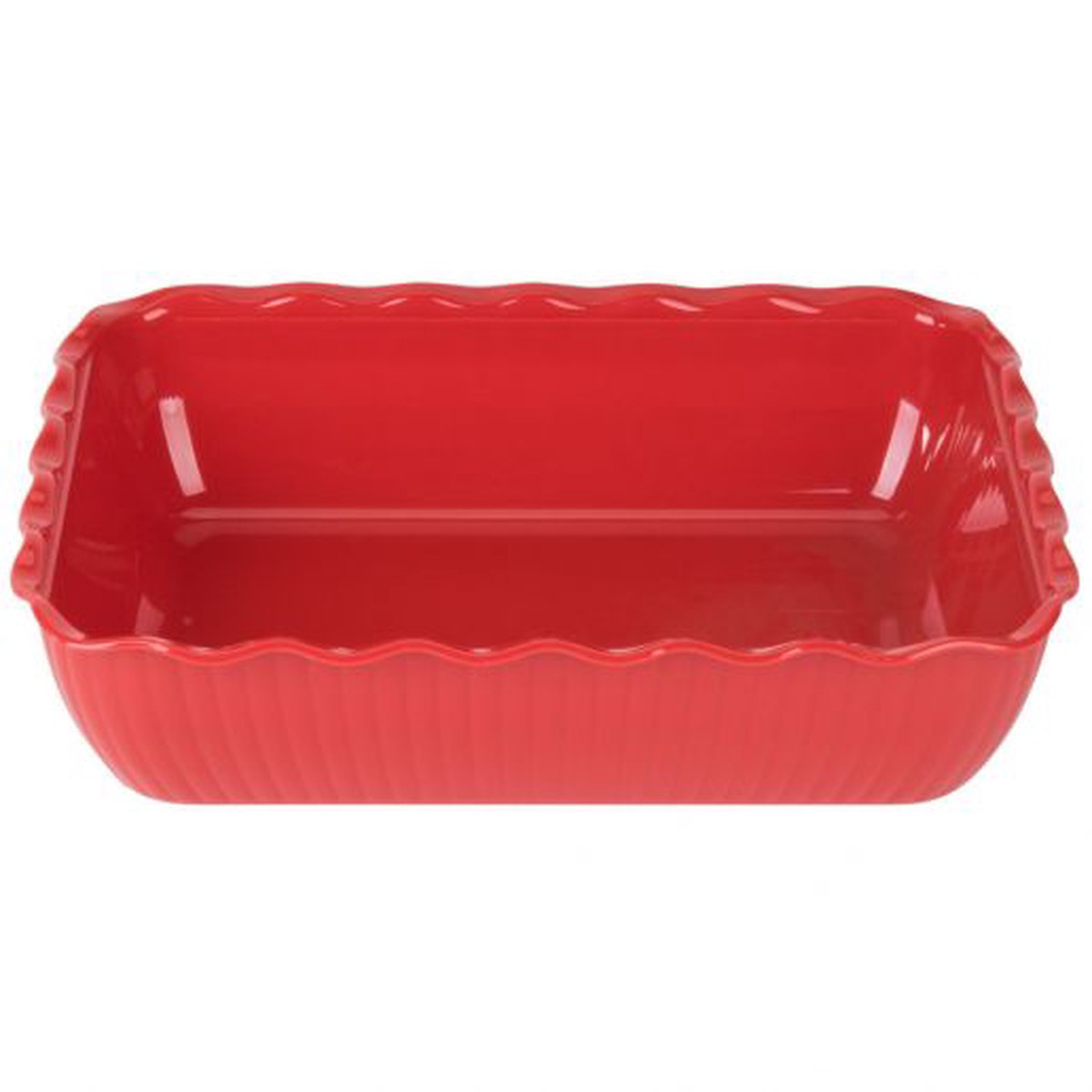 Winco CRK-13R 10 lb. Red Tulip Deli Crock