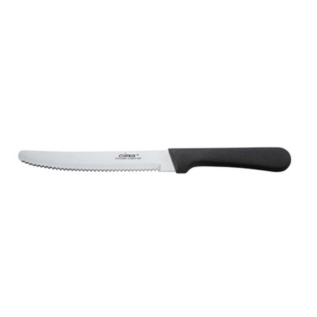 Winco K-50P Steak Knife, 5″ blade, rounded tip, plastic handle, NSF