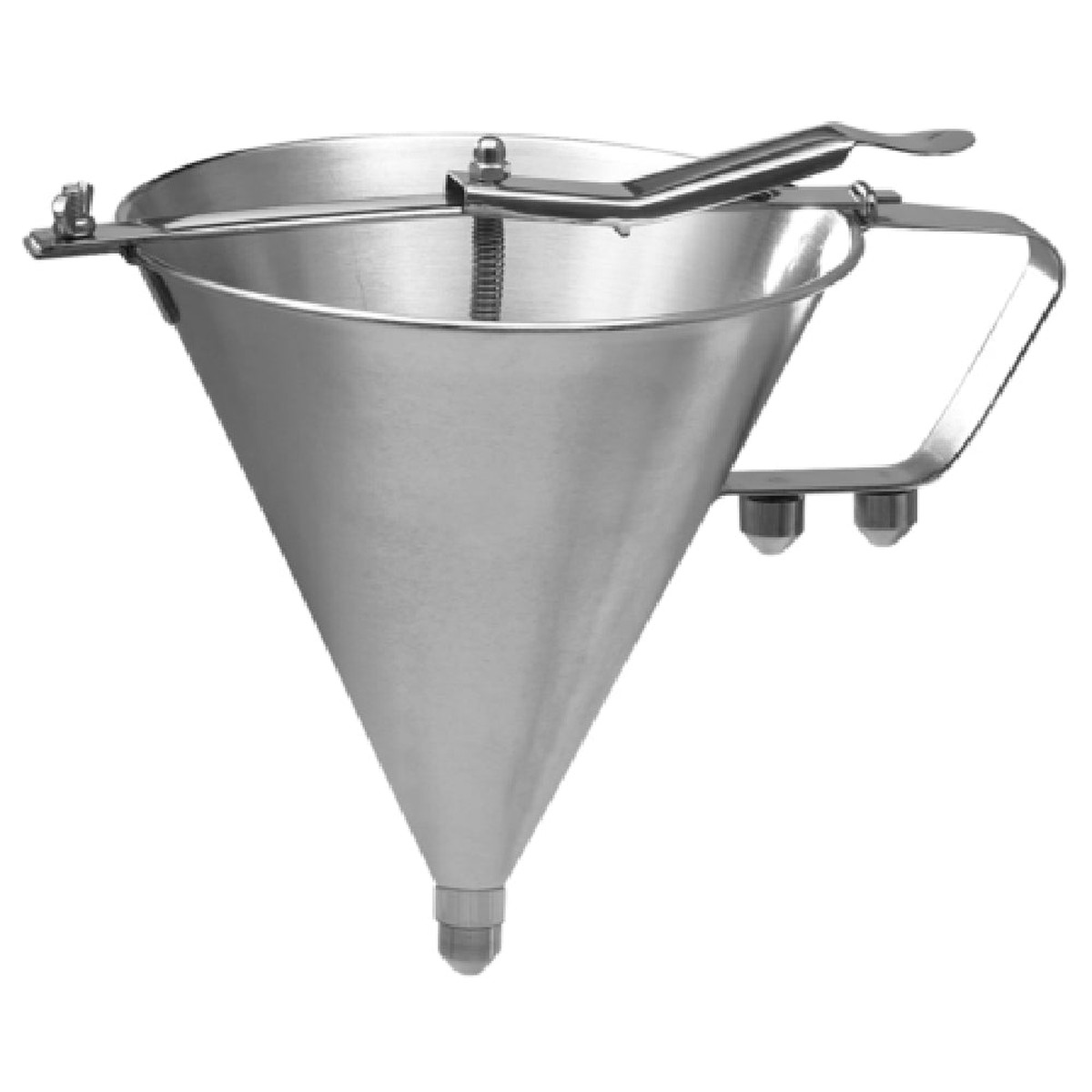 Winco SF-7 Confectionery Funnel 1.6 Liter Round Stainless Steel with Three Nozzles