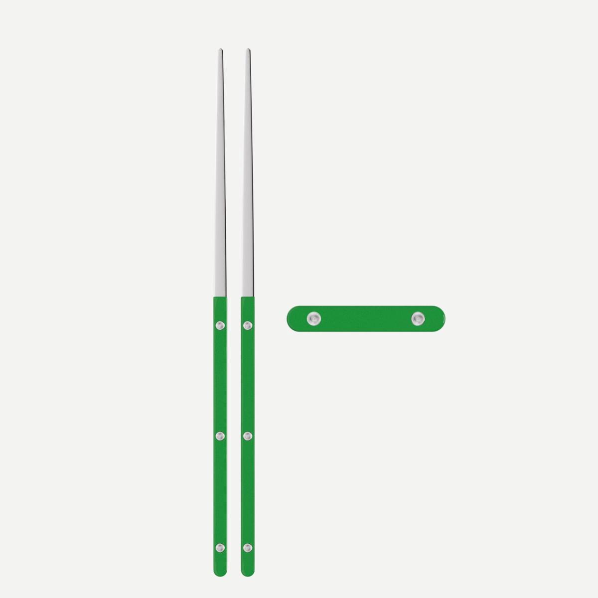 Bistrot Solid, Garden green – Chopsticks set