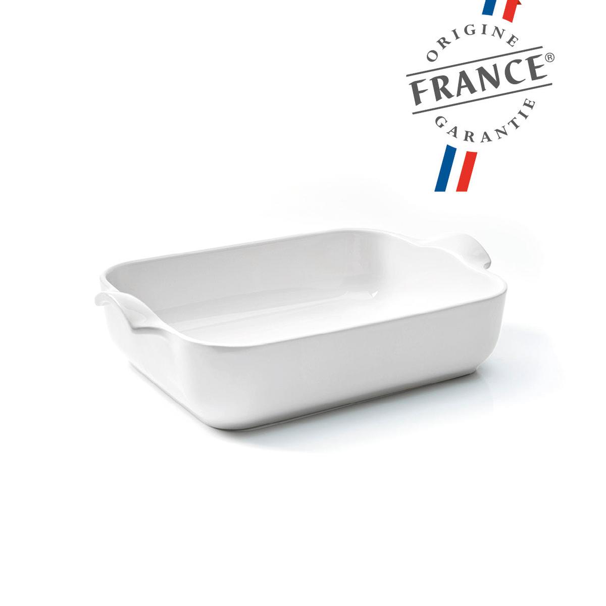 Ceramic oven dish – Made in France – 2.5L – 4-5 people – White