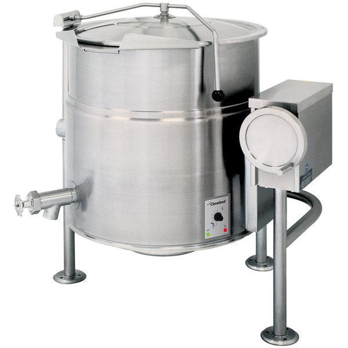 Cleveland KEL-60-T 60 Gallon Tilting 2/3 Steam Jacketed Electric Kettle – 208/240V