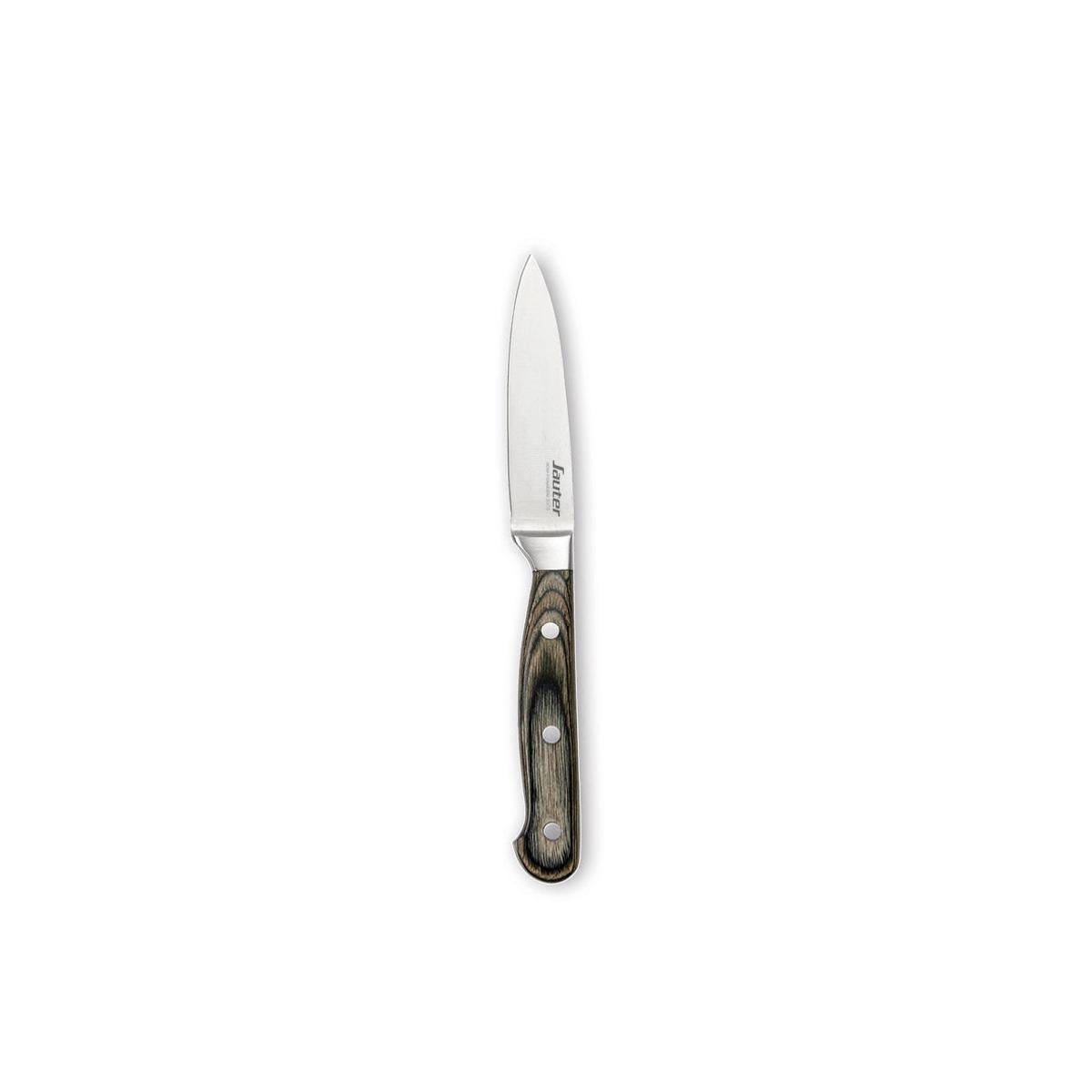 Paring knife with wooden handle – Dark grey