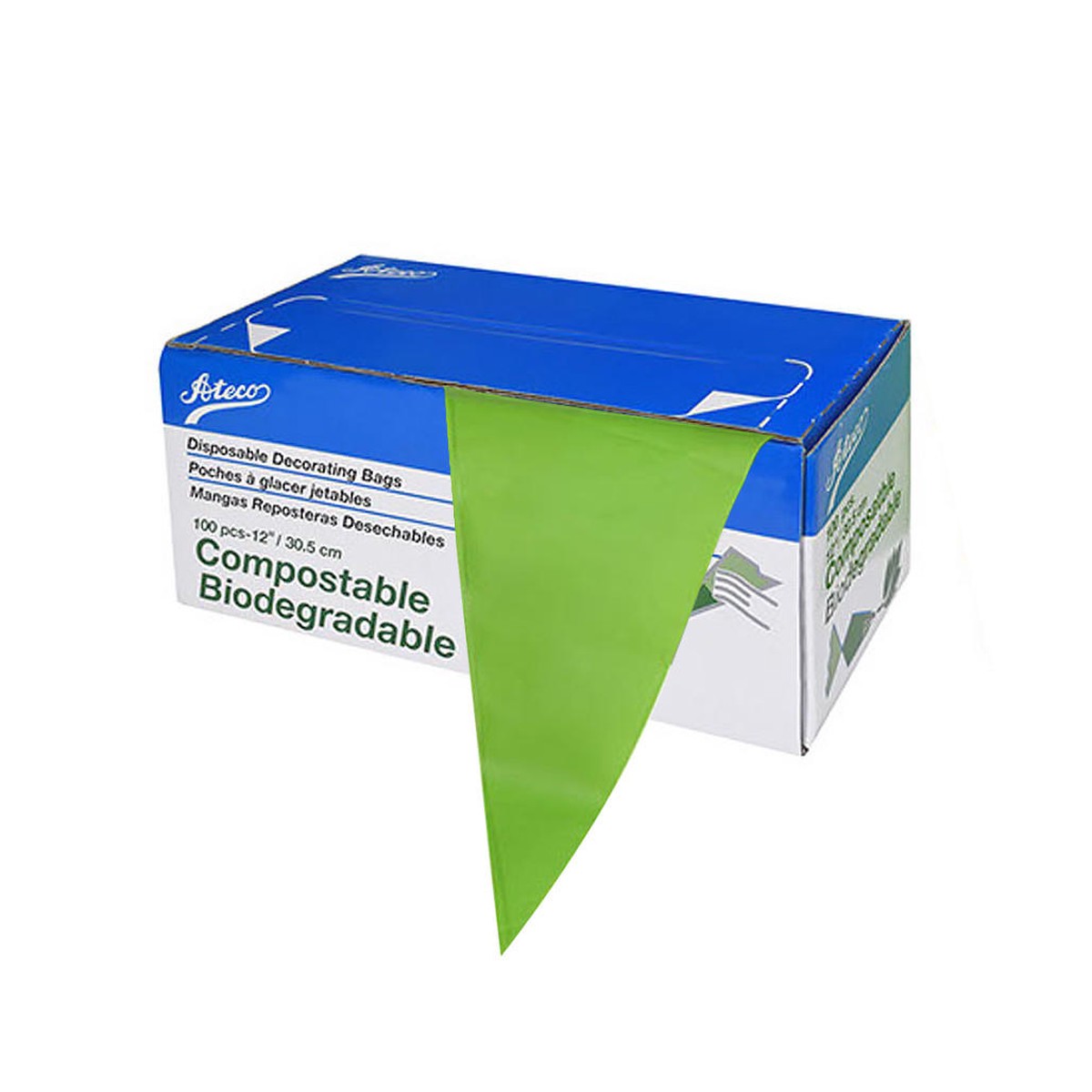 Pastry Bags 12-in – Compostable Biodegradable, 100 Bags