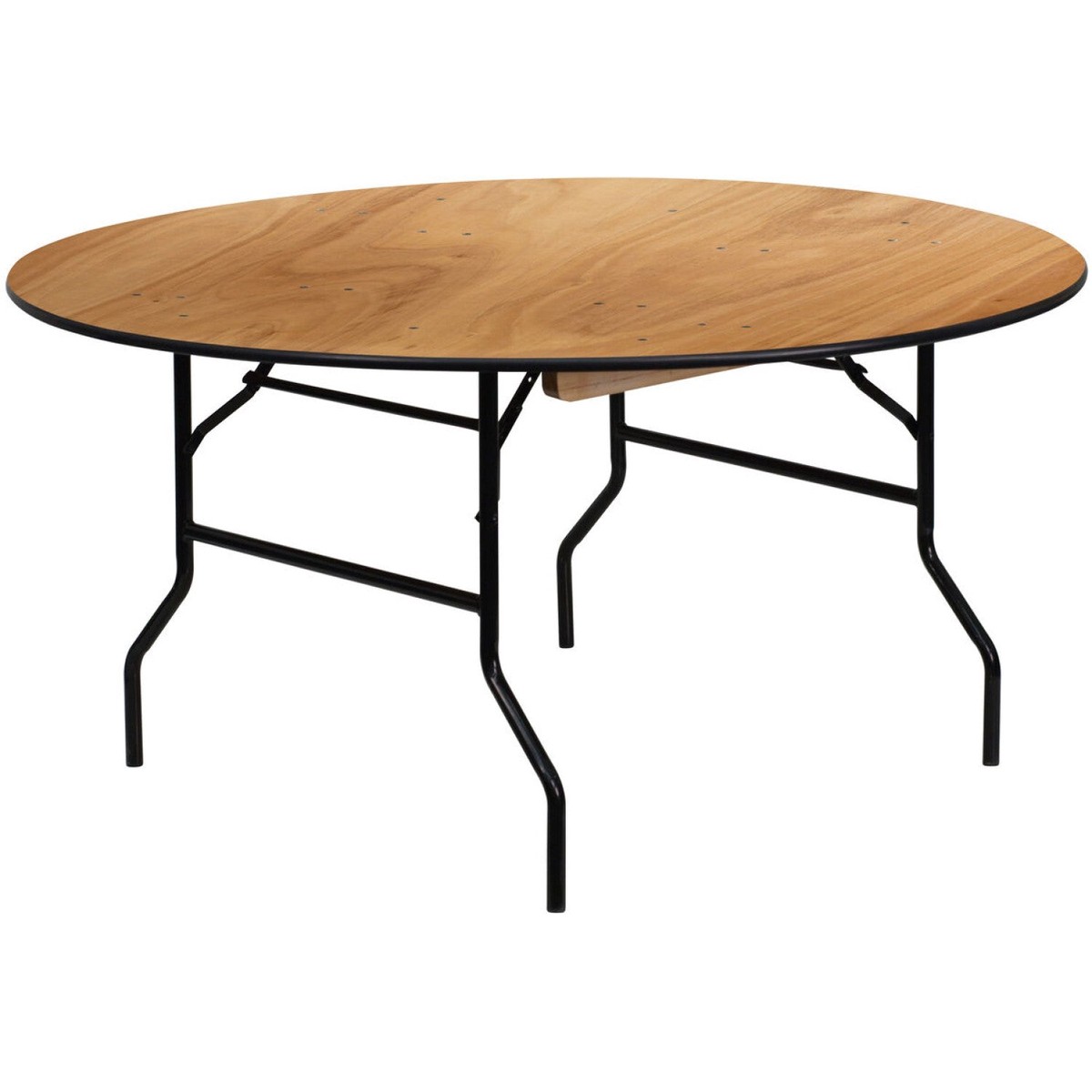 Round Folding Banquet Catering Table 6ft Plywood 1830×760 | AX214