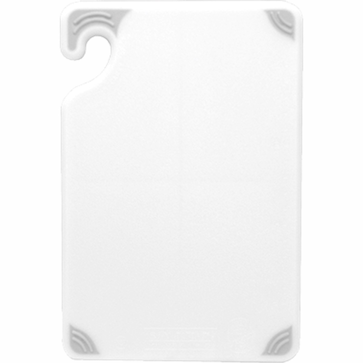 San Jamar CBG6938WH Saf-T-Grip Bar Cutting Board, 6″ x 9″ x 3/8″, white, NSF