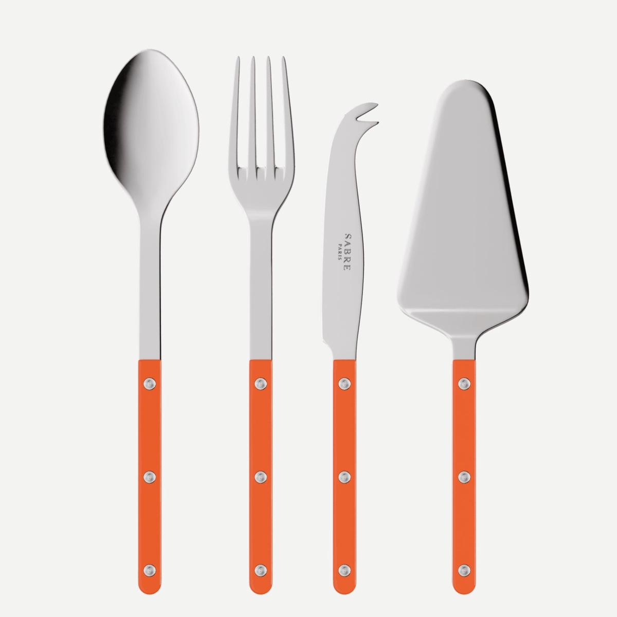 Bistrot Solid, Orange – Set of 4 Bistrot must-have serving pieces