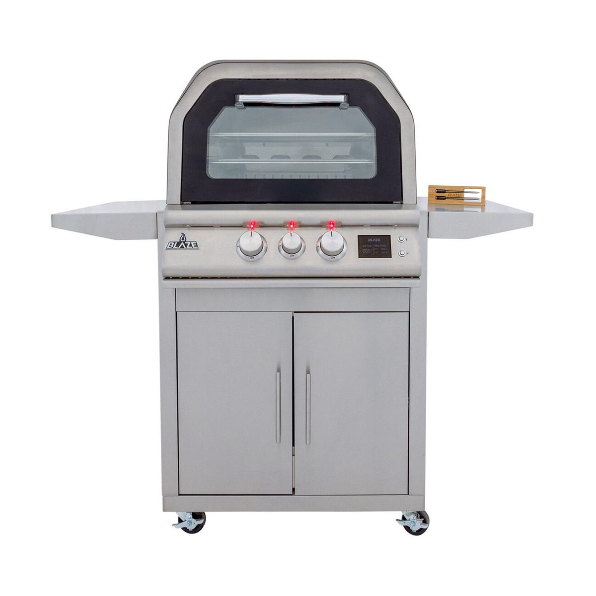 Blaze 26″ Freestanding Gas Outdoor Pizza Oven with Bluetooth Meat Probes